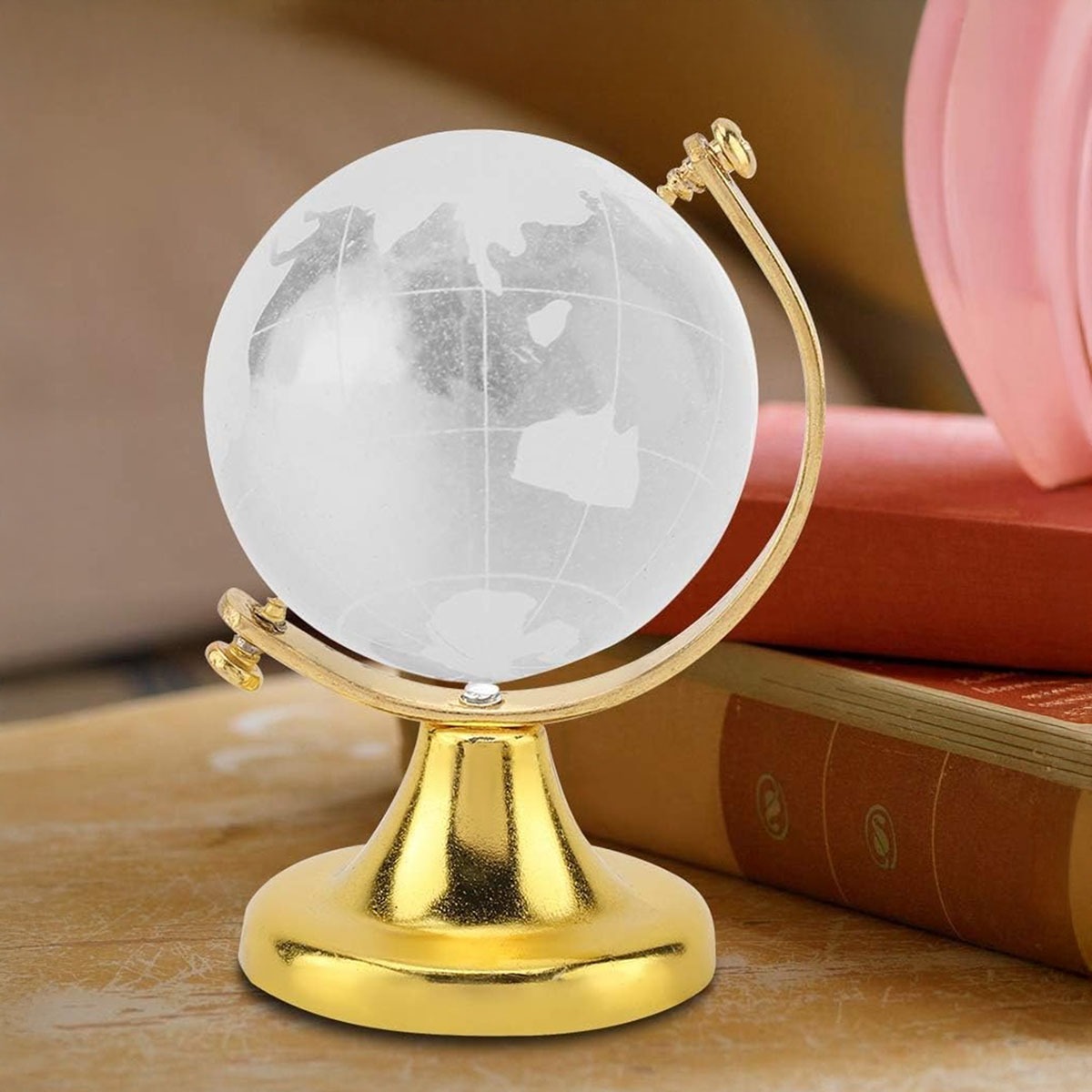 বিশ্ব মানচিত্র ক্রিস্টাল গ্লোব পেপারওয়েট