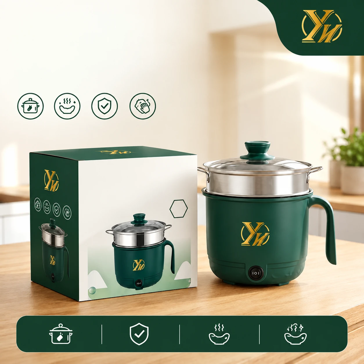 Electric Panci Non-stick Cooking Pot