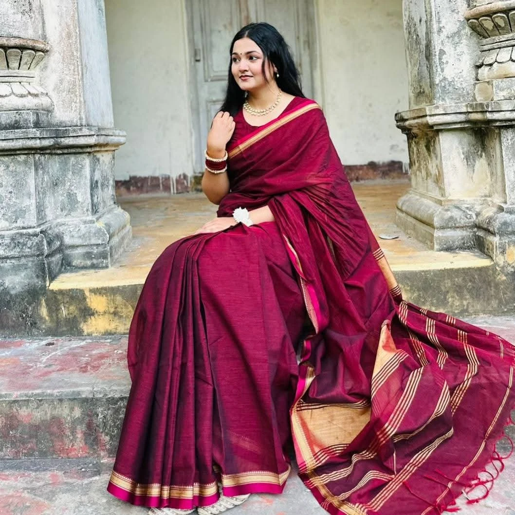 Tangail original  handmade cotton saree