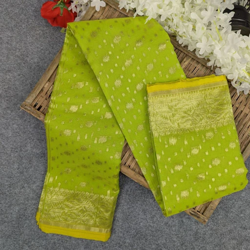 Half Silk Jamdani Saree