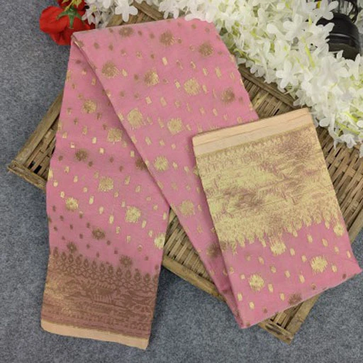 Half Silk Jamdani Saree